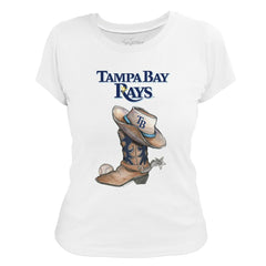 MLB Tampa Bay Rays Tiny Turnip Women's Cowboy Boot T-Shirt