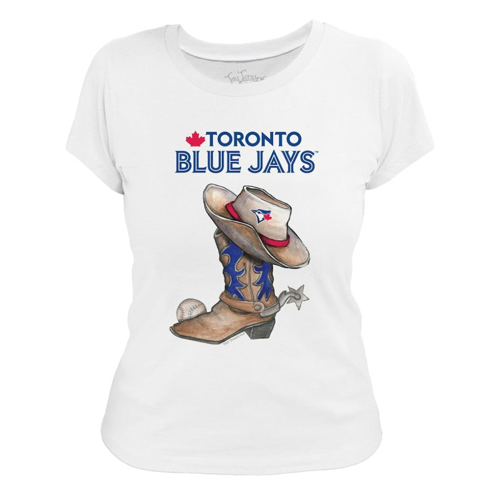 MLB Toronto Blue Jays Tiny Turnip Women's Cowboy Boot T-Shirt