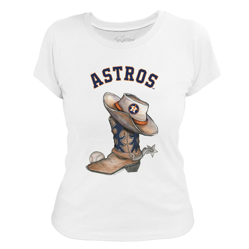 MLB Houston Astros Tiny Turnip Women's Cowboy Boot T-Shirt