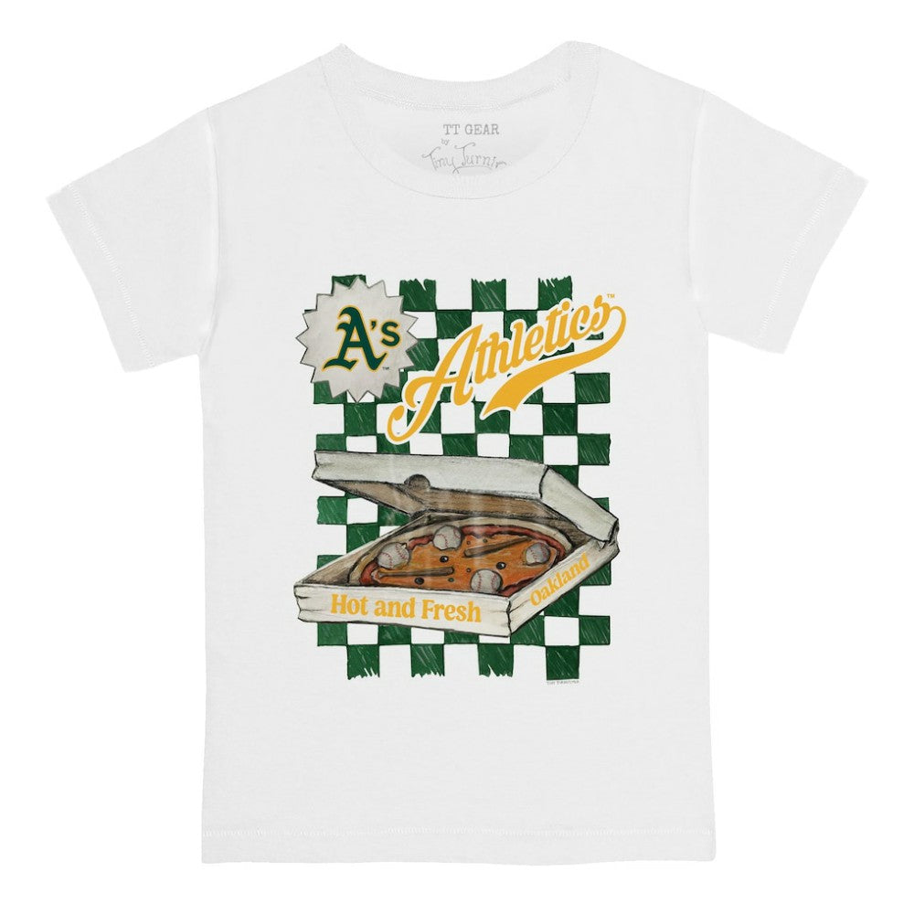 MLB Athletics Tiny Turnip Youth Pizza T-Shirt