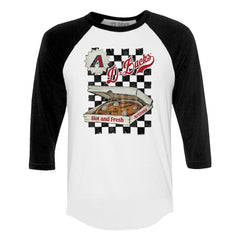 MLB Arizona Diamondbacks Tiny Turnip Women's Pizza 3/4-Sleeve Raglan Baseball T-Shirt