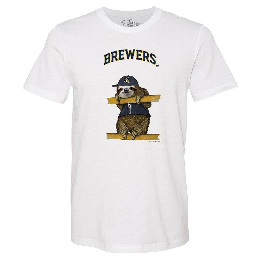 MLB Milwaukee Brewers Tiny Turnip Unisex Sloth T-Shirt