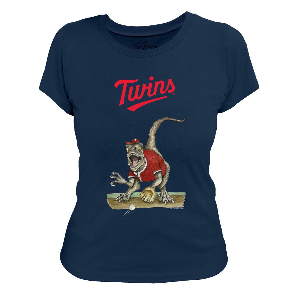 MLB Minnesota Twins Tiny Turnip Women's Velociraptor T-Shirt