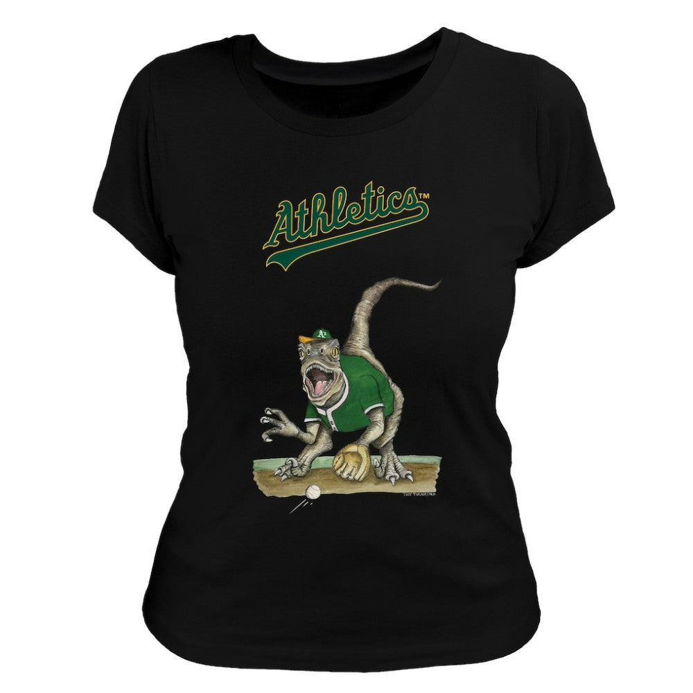 MLB Athletics Tiny Turnip Women's Velociraptor T-Shirt