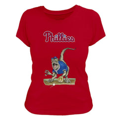 MLB Philadelphia Phillies Tiny Turnip Women's Velociraptor T-Shirt
