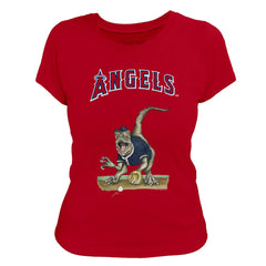 MLB Los Angeles Angels Tiny Turnip Women's Velociraptor T-Shirt