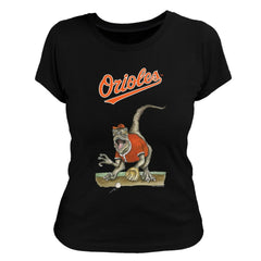 MLB Baltimore Orioles Tiny Turnip Women's Velociraptor T-Shirt