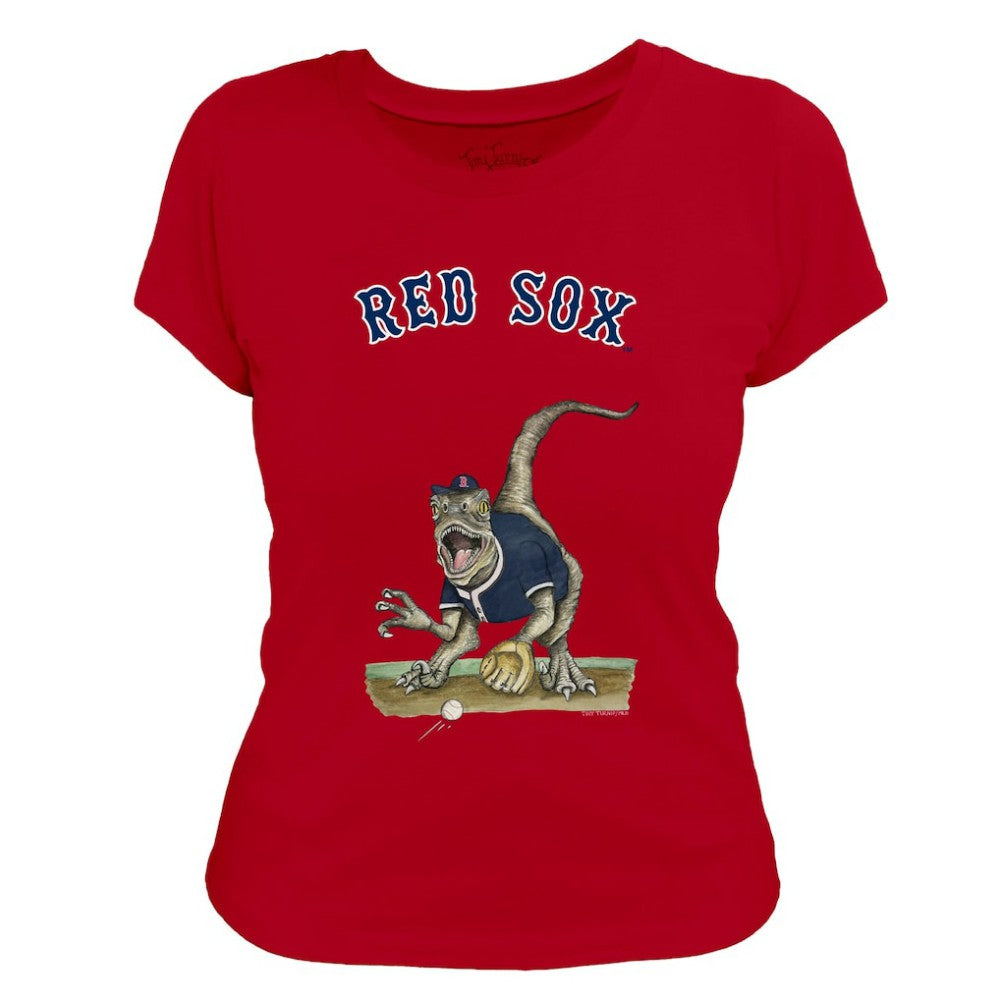 MLB Boston Red Sox Tiny Turnip Women's Velociraptor T-Shirt