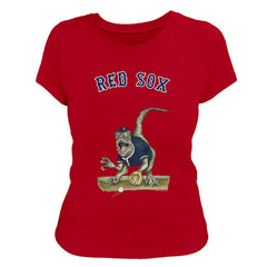 MLB Boston Red Sox Tiny Turnip Women's Velociraptor T-Shirt