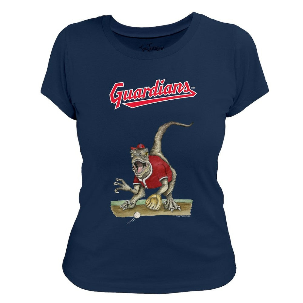 MLB Cleveland Guardians Tiny Turnip Women's Velociraptor T-Shirt