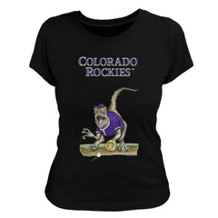 MLB Colorado Rockies Tiny Turnip Women's Velociraptor T-Shirt