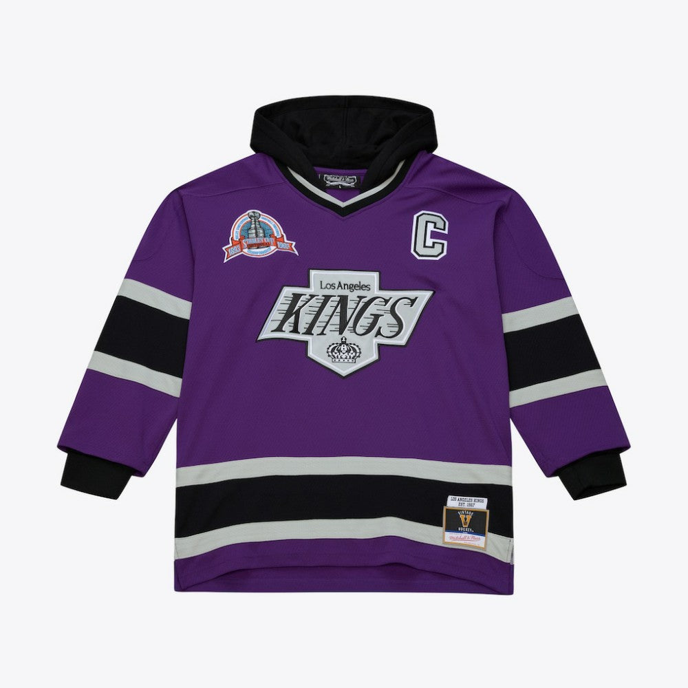 NHL Purple Los Angeles Kings Mitchell & Ness x Just Don Jersey Hoodie