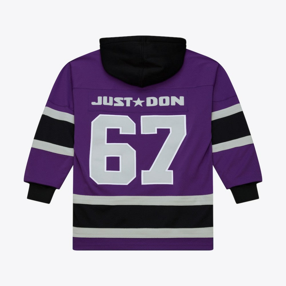 NHL Purple Los Angeles Kings Mitchell & Ness x Just Don Jersey Hoodie