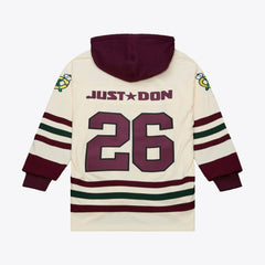 NHL Cream Chicago Blackhawks Mitchell & Ness x Just Don Jersey Hoodie