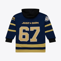 NHL Navy Pittsburgh Penguins Mitchell & Ness x Just Don Jersey Hoodie
