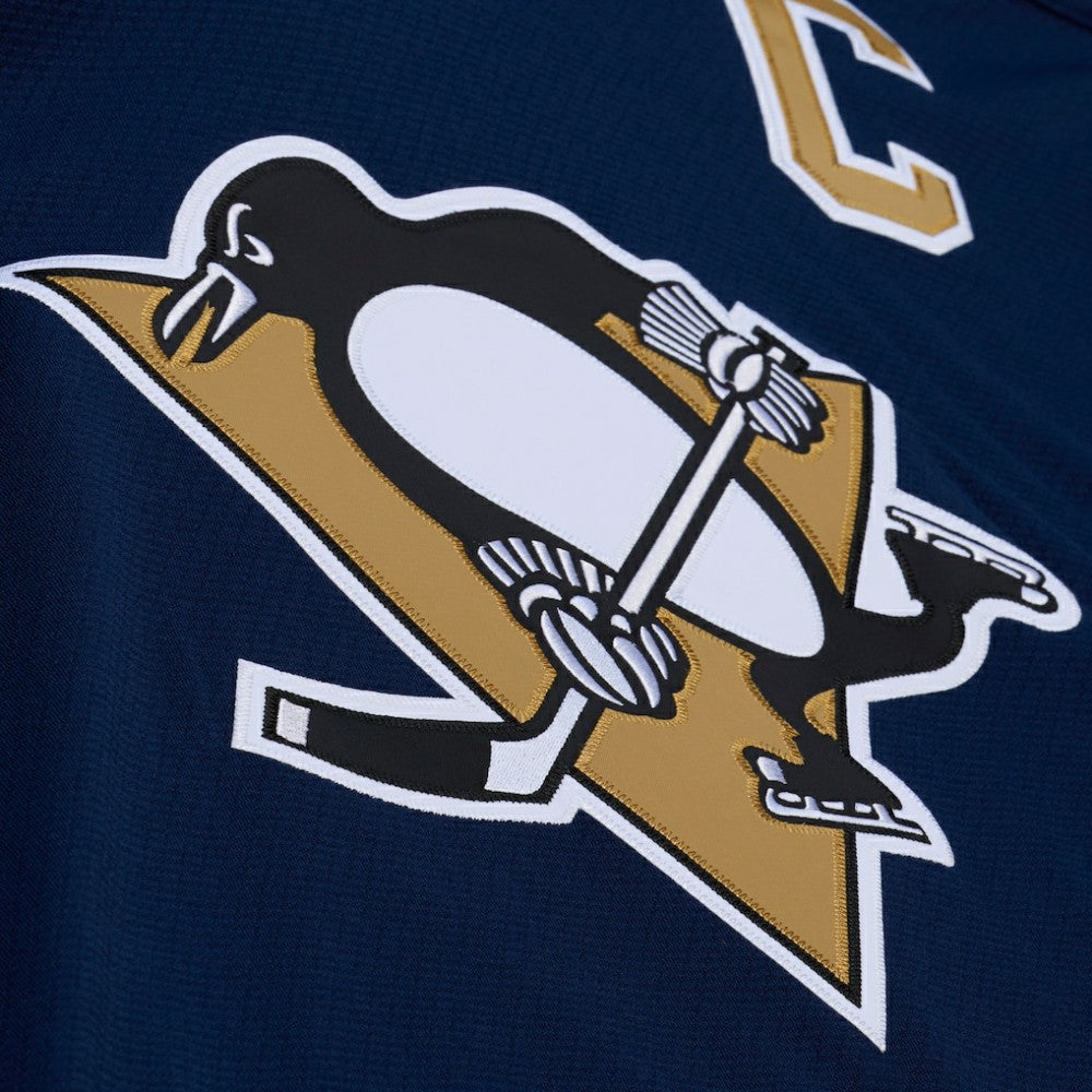 NHL Navy Pittsburgh Penguins Mitchell & Ness x Just Don Jersey Hoodie