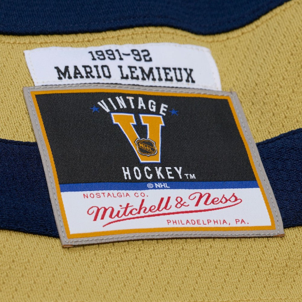 NHL Navy Pittsburgh Penguins Mitchell & Ness x Just Don Jersey Hoodie