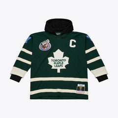 NHL Green Toronto Maple Leafs Mitchell & Ness x Just Don Jersey Hoodie