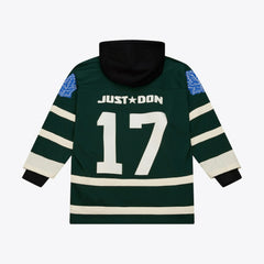 NHL Green Toronto Maple Leafs Mitchell & Ness x Just Don Jersey Hoodie