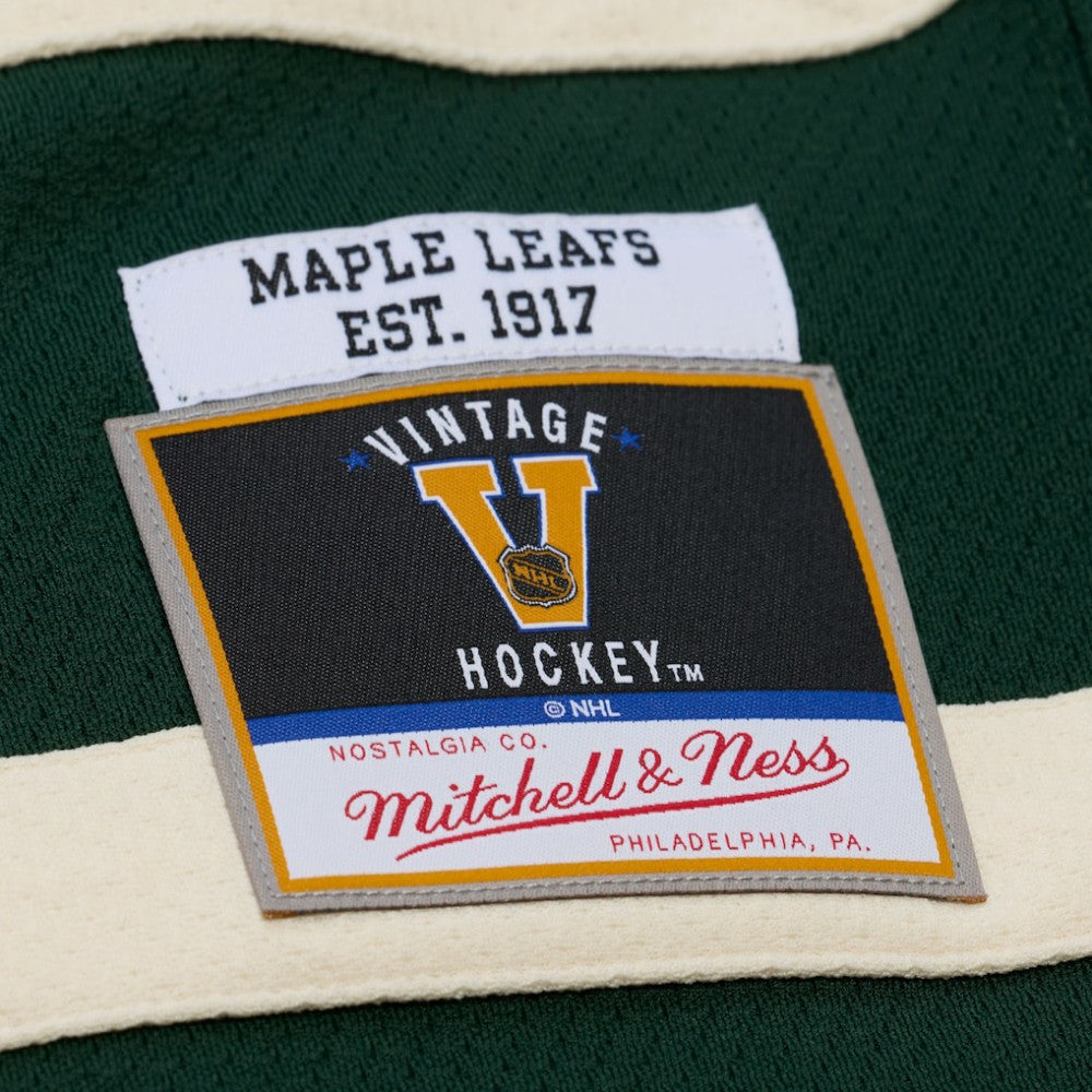 NHL Green Toronto Maple Leafs Mitchell & Ness x Just Don Jersey Hoodie