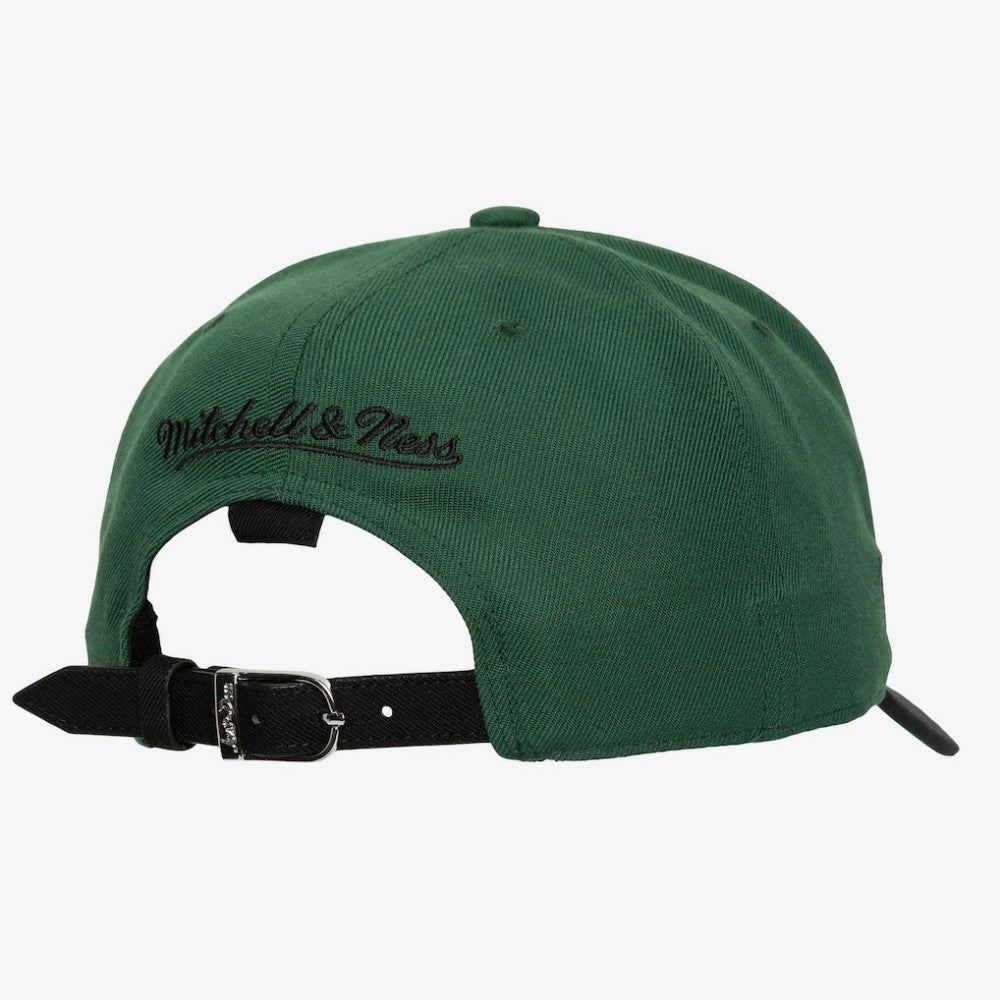 NHL Green/Black Chicago Blackhawks Mitchell & Ness x Just Don Wave Script Pro Strapback Hat