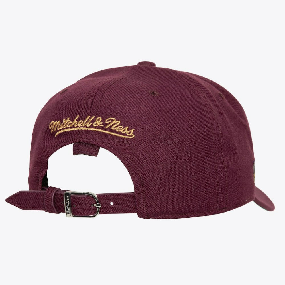 NHL Maroon Florida Panthers Mitchell & Ness x Just Don Wave Script Pro Strapback Hat