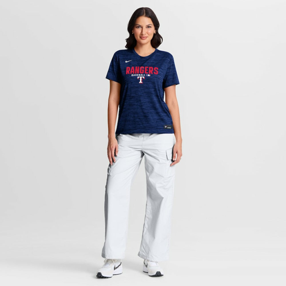 MLB Texas Rangers Nike Women's Authentic Collection Velocity Dri-FIT T-Shirt