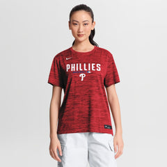 MLB Philadelphia Phillies Nike Women's Authentic Collection Velocity Dri-FIT T-Shirt