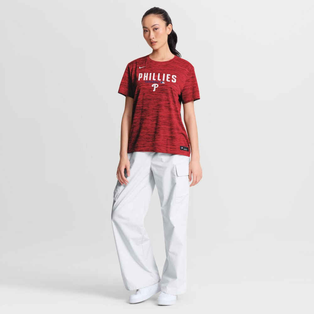MLB Philadelphia Phillies Nike Women's Authentic Collection Velocity Dri-FIT T-Shirt