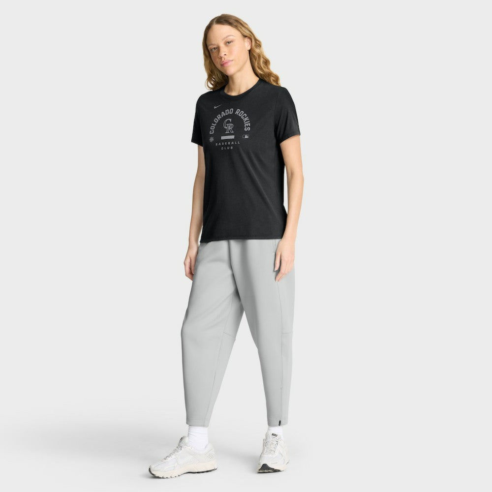 MLB Colorado Rockies Nike Women's Authentic Collection Early Work Tri-Blend Dri-FIT T-Shirt