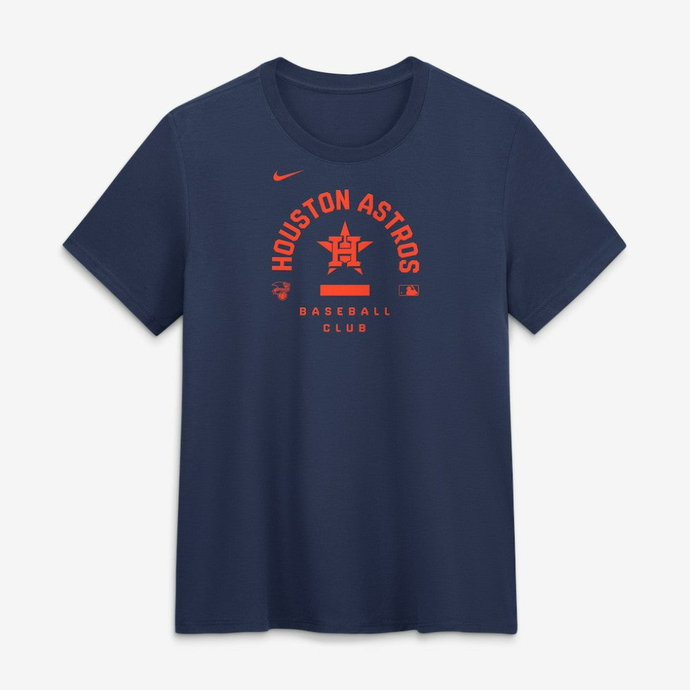 MLB Houston Astros Nike Women's Authentic Collection Early Work Tri-Blend Dri-FIT T-Shirt