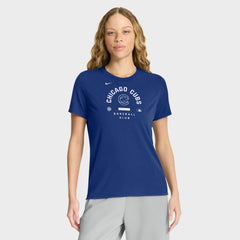 MLB Chicago Cubs Nike Women's Authentic Collection Early Work Tri-Blend Dri-FIT T-Shirt
