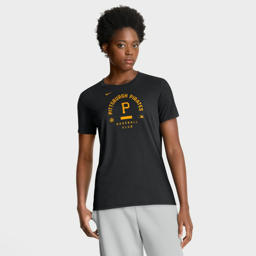 MLB Pittsburgh Pirates Nike Women's Authentic Collection Early Work Tri-Blend Dri-FIT T-Shirt
