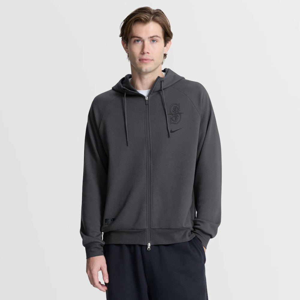 MLB Seattle Mariners Nike Authentic Collection Player Raglan Dri-FIT Full-Zip Hoodie