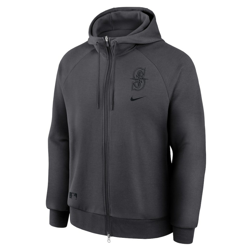 MLB Seattle Mariners Nike Authentic Collection Player Raglan Dri-FIT Full-Zip Hoodie