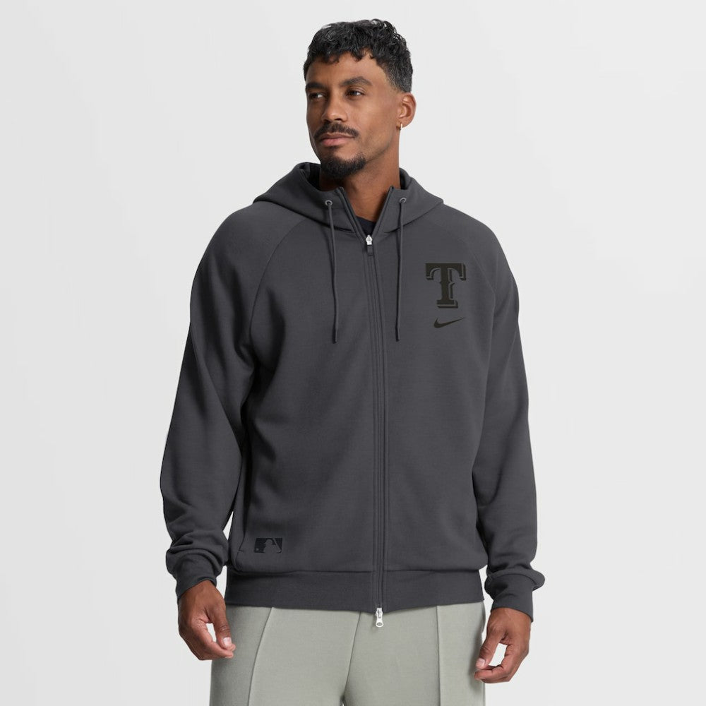 MLB Texas Rangers Nike Authentic Collection Player Raglan Dri-FIT Full-Zip Hoodie