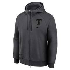 MLB Texas Rangers Nike Authentic Collection Player Raglan Dri-FIT Full-Zip Hoodie