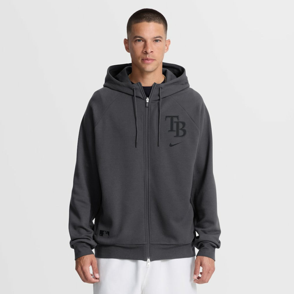 MLB Tampa Bay Rays Nike Authentic Collection Player Raglan Dri-FIT Full-Zip Hoodie