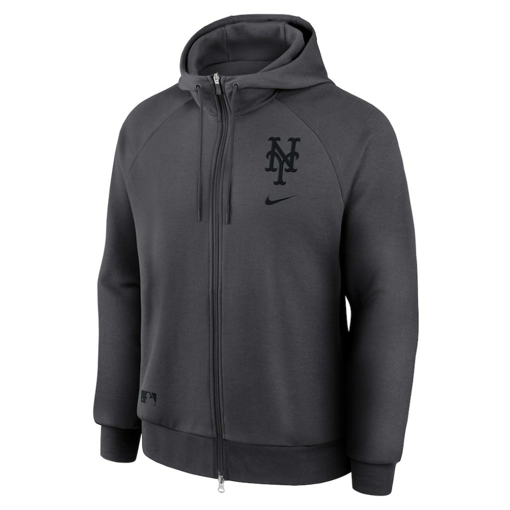 MLB New York Mets Nike Authentic Collection Player Raglan Dri-FIT Full-Zip Hoodie
