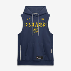 MLB Milwaukee Brewers Nike Authentic Collection Standard Issue Dri-FIT Sleeveless Hoodie