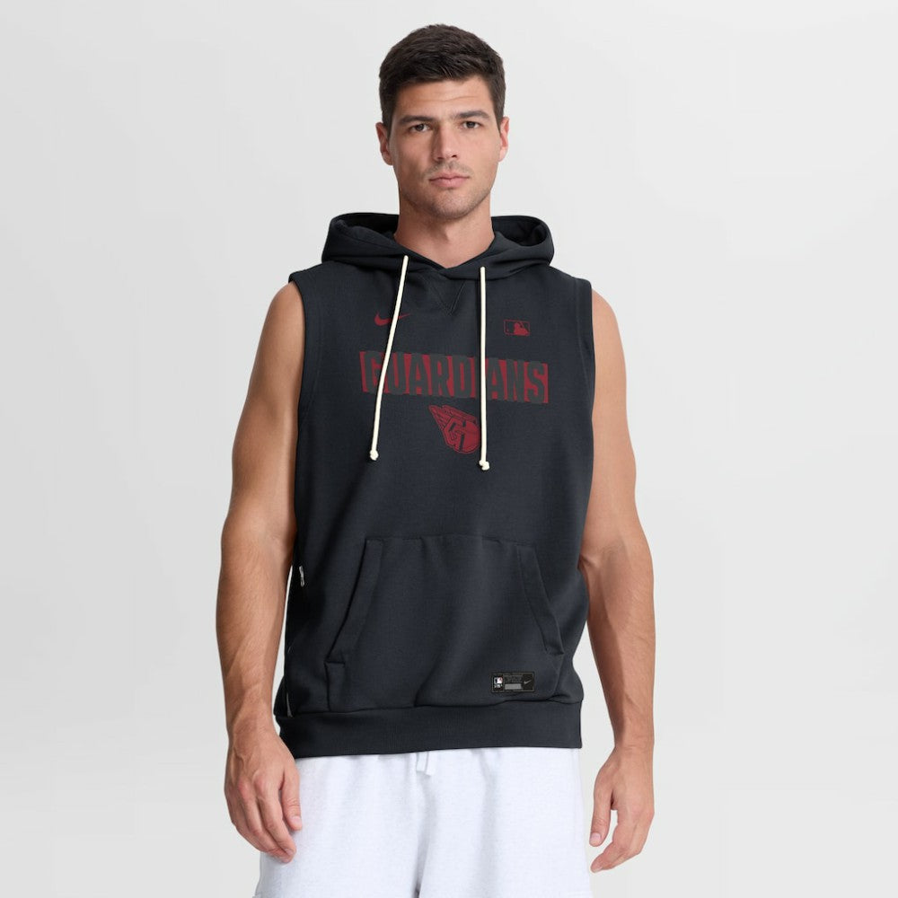 MLB Cleveland Guardians Nike Authentic Collection Standard Issue Dri-FIT Sleeveless Hoodie