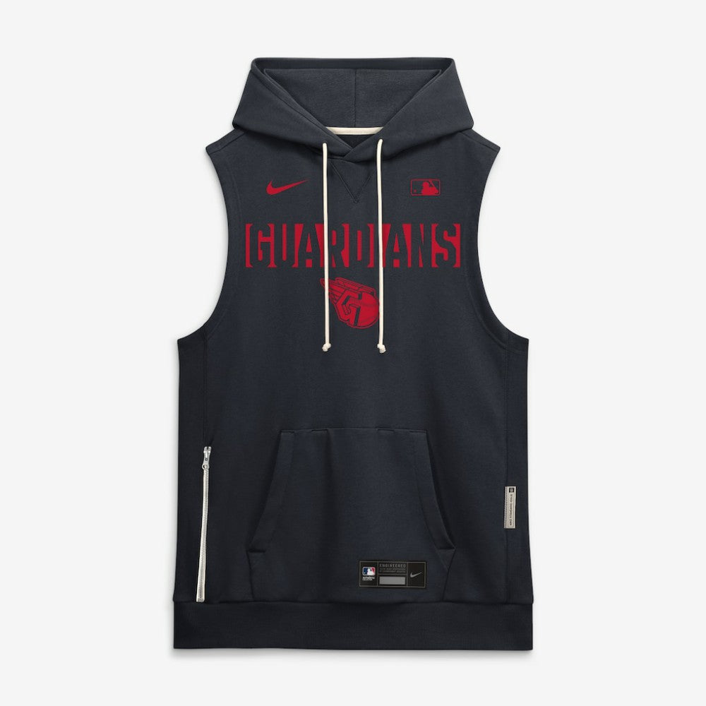 MLB Cleveland Guardians Nike Authentic Collection Standard Issue Dri-FIT Sleeveless Hoodie