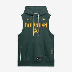 MLB Athletics Nike Authentic Collection Standard Issue Dri-FIT Sleeveless Hoodie