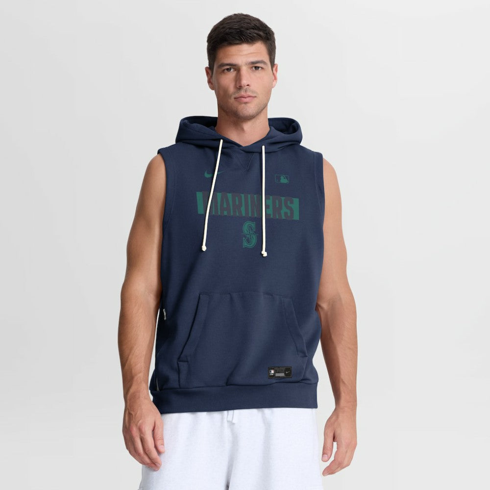MLB Seattle Mariners Nike Authentic Collection Standard Issue Dri-FIT Sleeveless Hoodie
