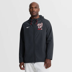 MLB Washington Nationals Nike Authentic Collection Raglan Therma-FIT Full-Zip Hooded Jacket