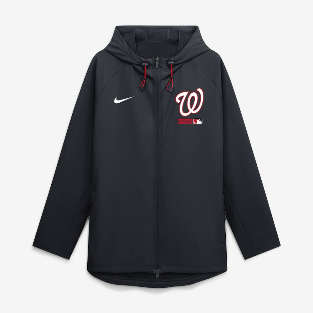 MLB Washington Nationals Nike Authentic Collection Raglan Therma-FIT Full-Zip Hooded Jacket