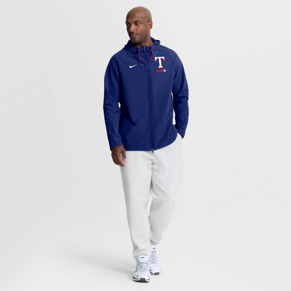 MLB Texas Rangers Nike Authentic Collection Raglan Therma-FIT Full-Zip Hooded Jacket
