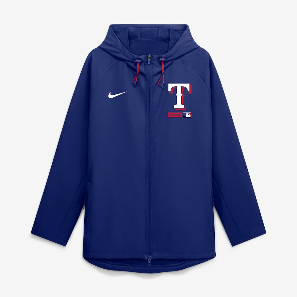 MLB Texas Rangers Nike Authentic Collection Raglan Therma-FIT Full-Zip Hooded Jacket