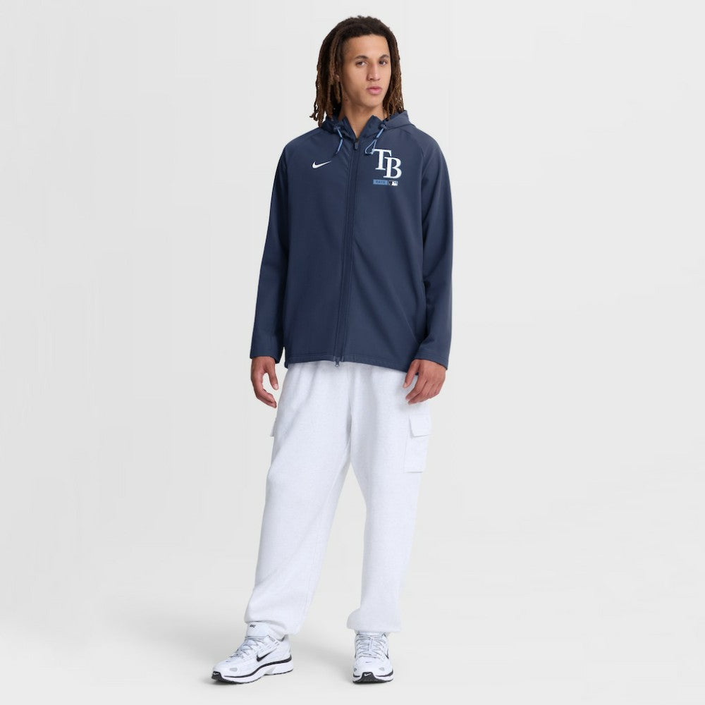 MLB Tampa Bay Rays Nike Authentic Collection Raglan Therma-FIT Full-Zip Hooded Jacket