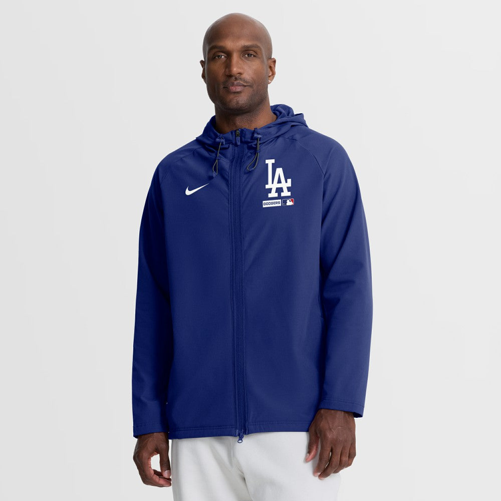 MLB Los Angeles Dodgers Nike Authentic Collection Raglan Therma-FIT Full-Zip Hooded Jacket